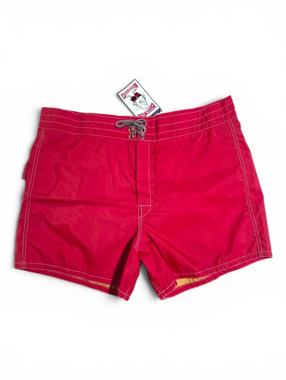 Birdwell Beach Britches Deadstock Vintage Men’s 40 Board Shorts Red Swim Trunks